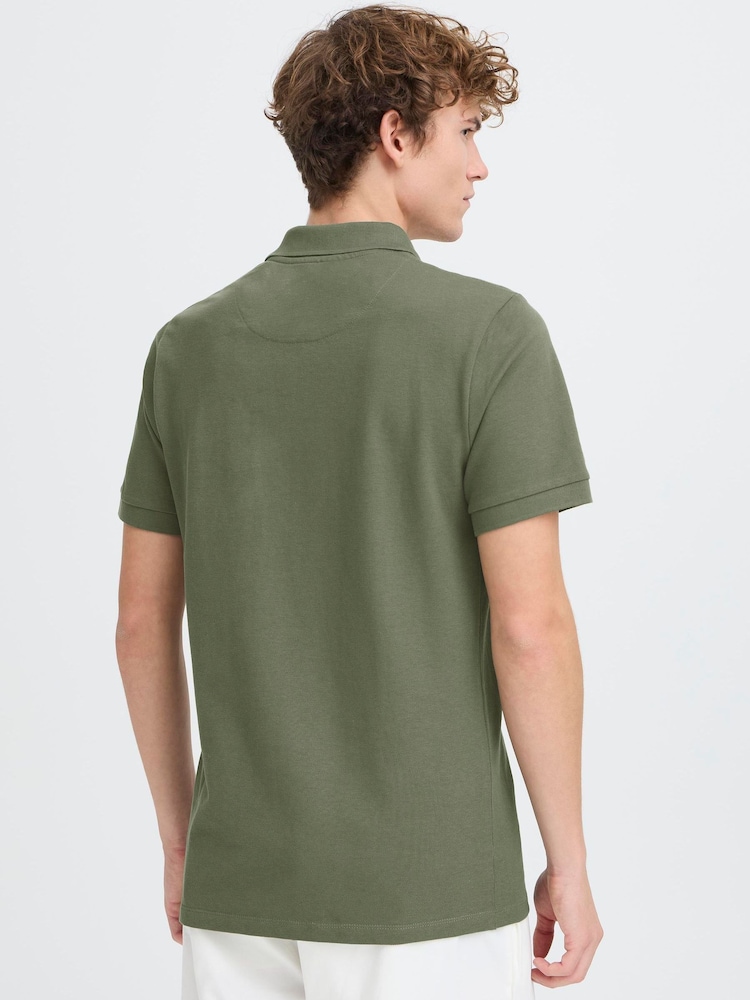Casual Friday Green Solheim Short Sleeve Pique Polo Shirt - Image 2 of 7