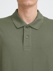 Casual Friday Green Solheim Short Sleeve Pique Polo Shirt - Image 4 of 7