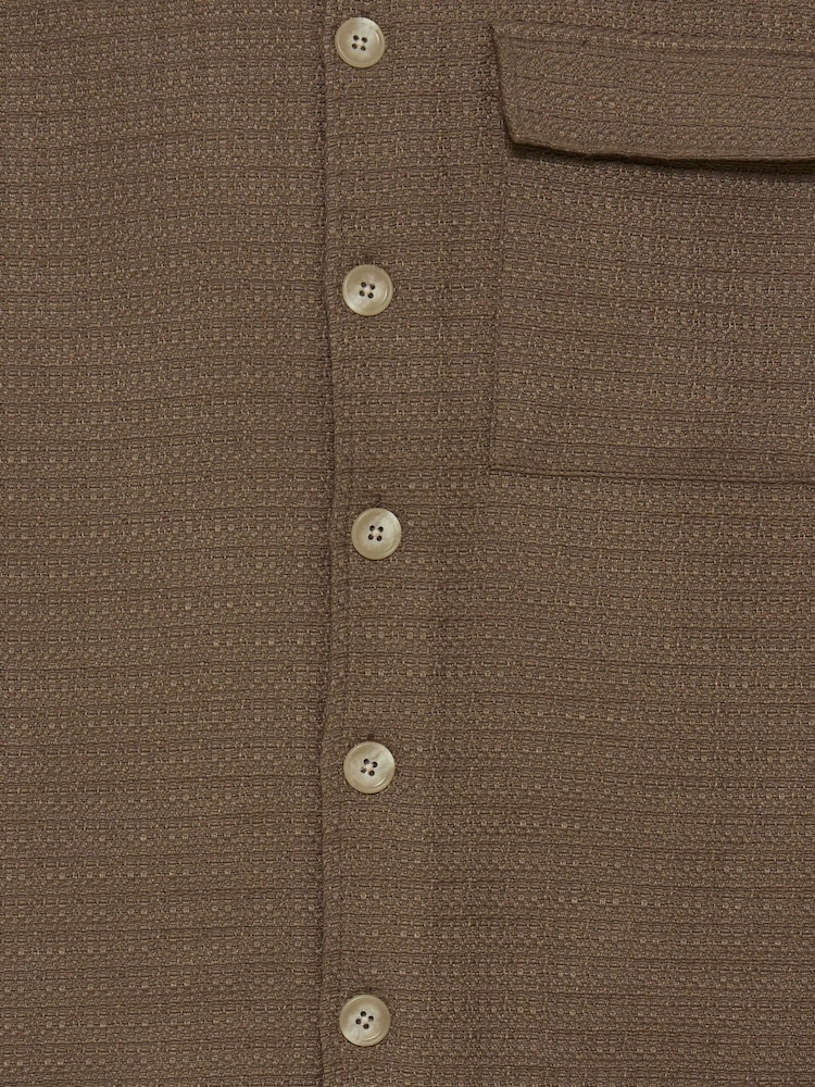 Casual Friday Brown Cfmatt Structured Overshirt - Image 3 of 3