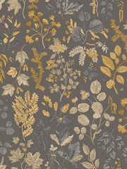 Hoopla Walls Bronze Age Botanical Leaves A4 Wallpaper Sample - Image 1 of 1