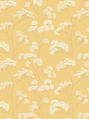 Hoopla Walls Gold Elderflower Trail Wallpaper A4 Sample - Image 1 of 1