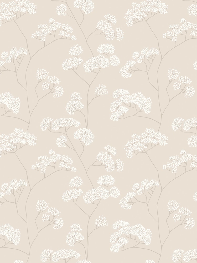 Hoopla Walls Shadow Elderflower Trail Wallpaper A4 Sample - Image 1 of 1