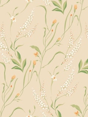 Hoopla Walls Golden Straw Springtime Meadow Wallpaper A4 Sample - Image 1 of 1