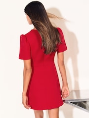 Friends Like These Red Brooch Mini Dress - Image 5 of 6