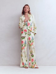 Boden Cream Kensington Linen Trousers - Image 1 of 6