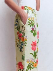 Boden Cream Kensington Linen Trousers - Image 2 of 6