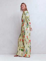 Boden Cream Kensington Linen Trousers - Image 4 of 6