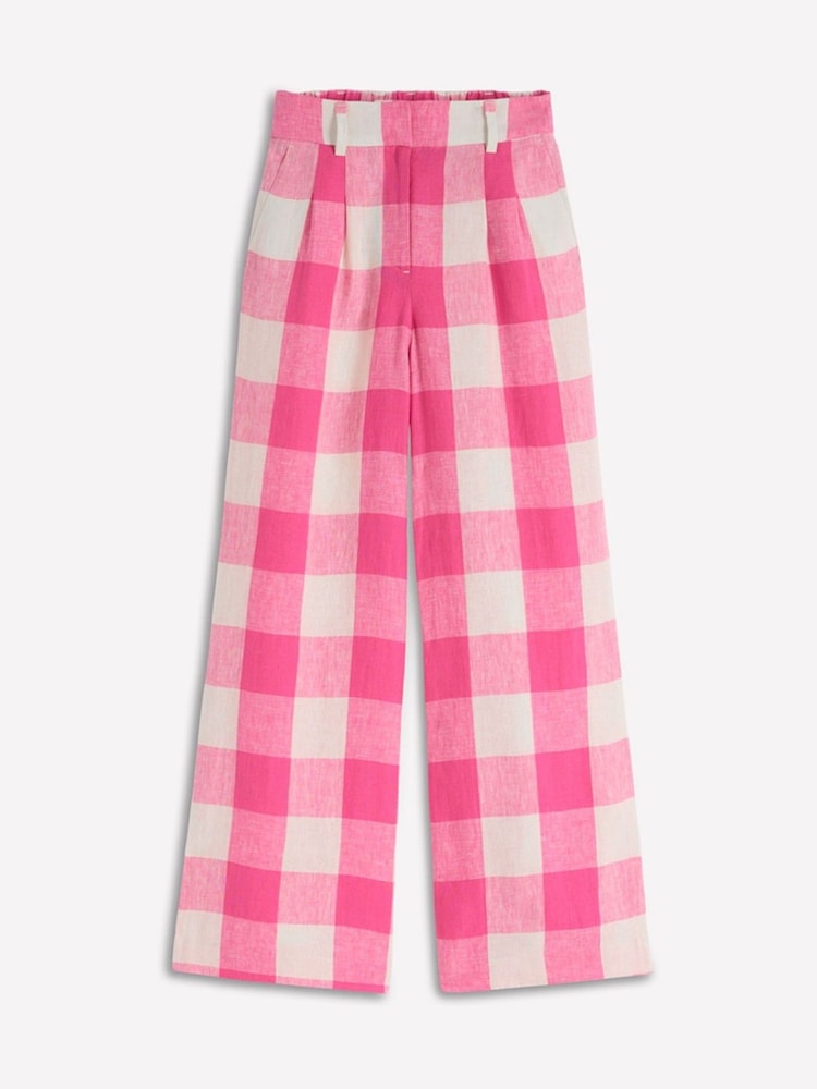 Boden Pink Kensington Linen Trousers - Image 2 of 2