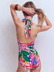 Boden Green Minori Halter Tie Swimsuit - Image 3 of 6