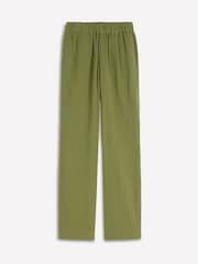 Boden Green Pull-on Double Cloth Trousers - Image 6 of 6