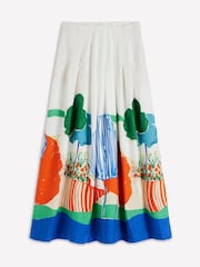 ホワイト - Boden Valentinaリネンスカート - 画像 6 / 6