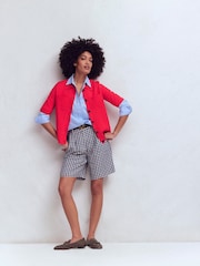 Boden Red Short Sleeve Knit Shirt - Image 5 of 7