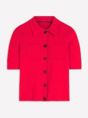 Boden Red Short Sleeve Knit Shirt - Image 6 of 7