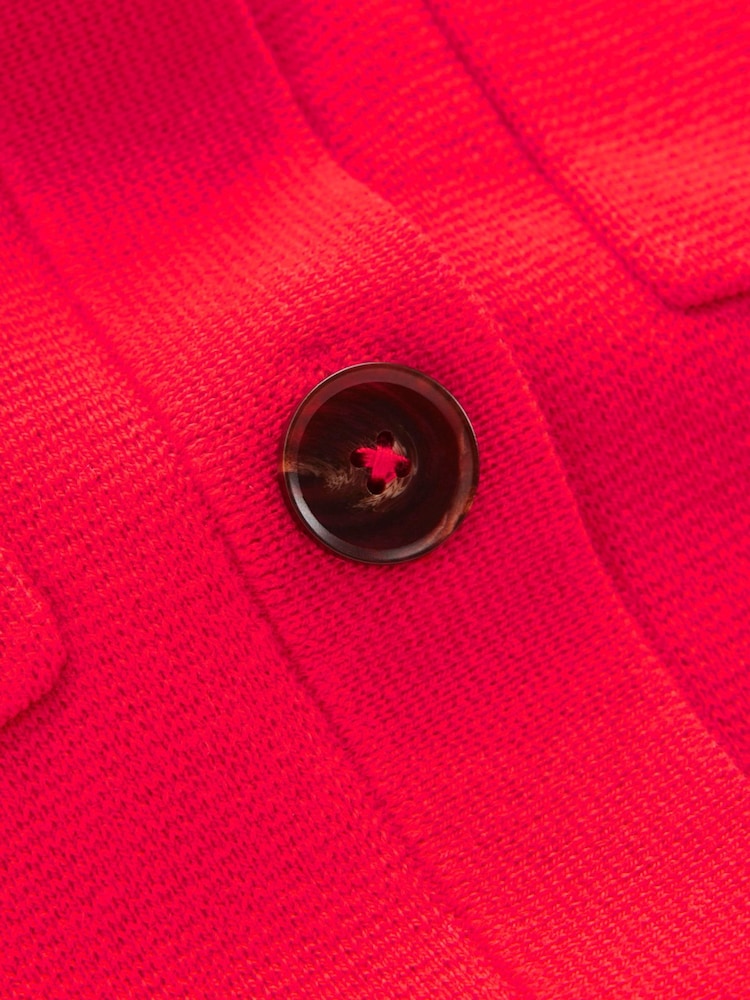 Boden Red Short Sleeve Knit Shirt - Image 7 of 7