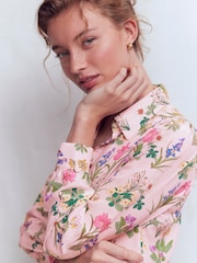 Boden Pink Sara Silk Shirt - Image 2 of 6