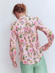 Boden Pink Sara Silk Shirt - Image 3 of 6