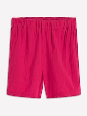 Boden Pink Pull-on Double Cloth Shorts - Image 6 of 6