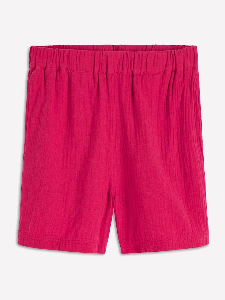Boden Pink Pull-on Double Cloth Shorts - Image 6 of 6