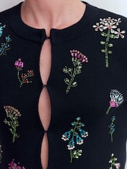 Boden Embellished Crop Cardigan - Imaginea 6 din 8