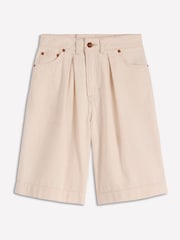 Boden Cream Denim Bermuda Shorts - Image 6 of 6