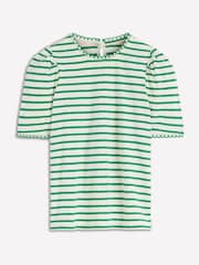 Boden Ivory Ali Scallop T-Shirt - Image 5 of 5