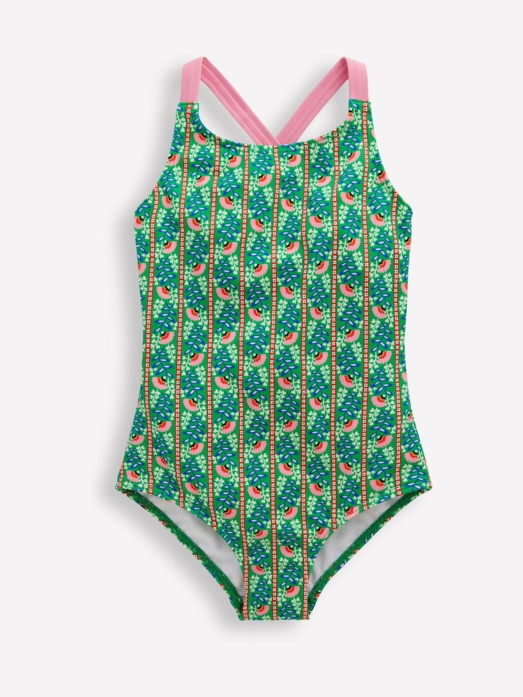 Costum de baie cu imprimeu și spate încrucișat Boden - Imaginea 1 din 3