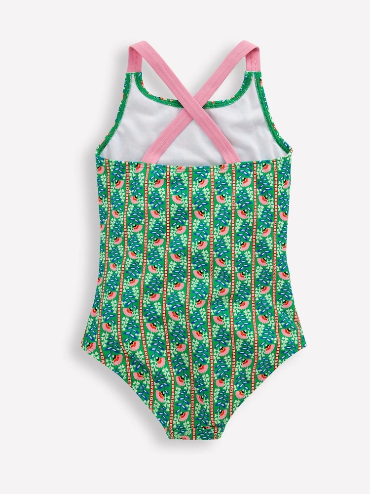 Costum de baie cu imprimeu și spate încrucișat Boden - Imaginea 2 din 3