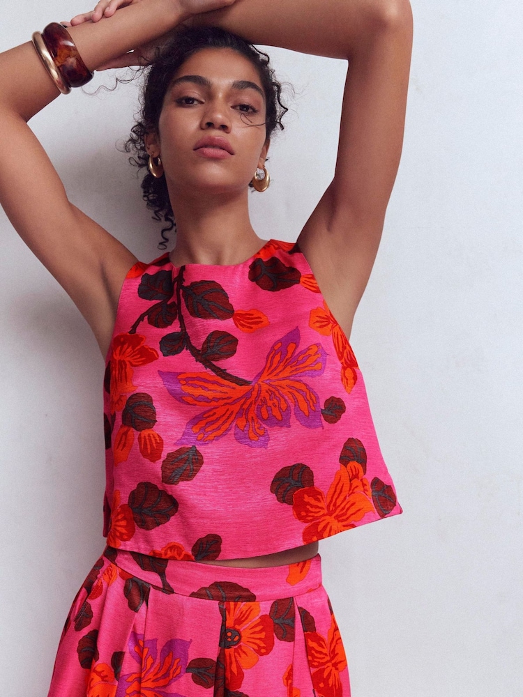 Boden Pink Occasion Shell Top - Image 1 of 6