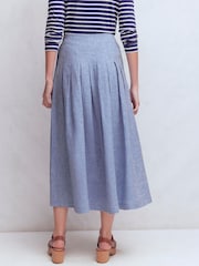 ブルー - Boden Valentinaリネンスカート - 画像 4 / 6