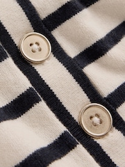 Boden Cream Liz Knitted Collared Cardigan - Image 7 of 7