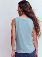 أزرق - سترة ياقة مفتوحة برّاقة من Boden - Image 2 of 5