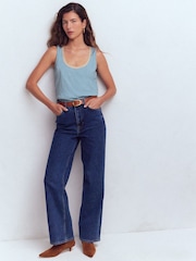 أزرق - سترة ياقة مفتوحة برّاقة من Boden - Image 3 of 5