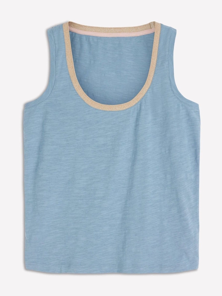 أزرق - سترة ياقة مفتوحة برّاقة من Boden - Image 5 of 5