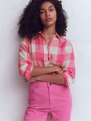 Boden Pink Sienna Linen Shirt - Image 4 of 6