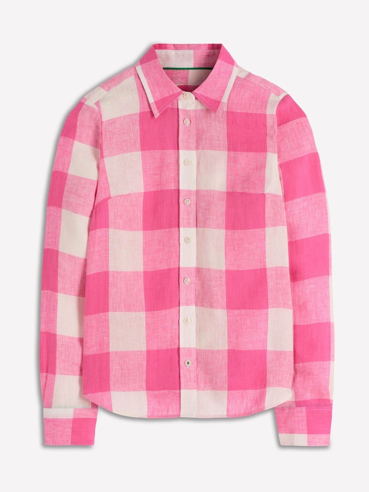 Boden Pink Sienna Linen Shirt - Image 6 of 6 Boden Pink Sienna Linen Shirt - Image 6 of 6