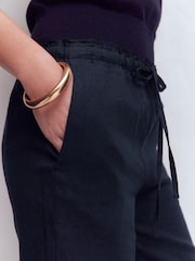 Boden Blue Islington Linen Trousers - Image 4 of 6