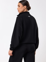 Gym King Black Waffle Full Zip Funnel Jacket - Image 3 of 4