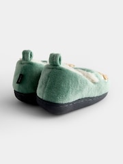 JoJo Maman Bébé Green Highland Cow Slipper Shoe - Image 2 of 4