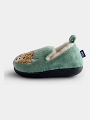 JoJo Maman Bébé Green Highland Cow Slipper Shoe - Image 4 of 4