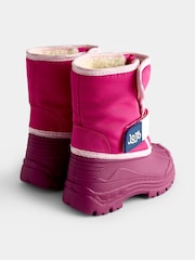 JoJo Maman Bébé Berry Pink Alpine Snow Boots - Image 2 of 4