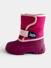 JoJo Maman Bébé Berry Pink Alpine Snow Boots - Image 3 of 4