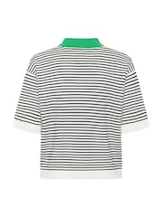 Kaffe White KAlizza Short Sleeve Polo Shirt - Image 2 of 2
