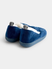 JoJo Maman Bébé Navy Dinosaur Slipper Shoe - Image 2 of 4