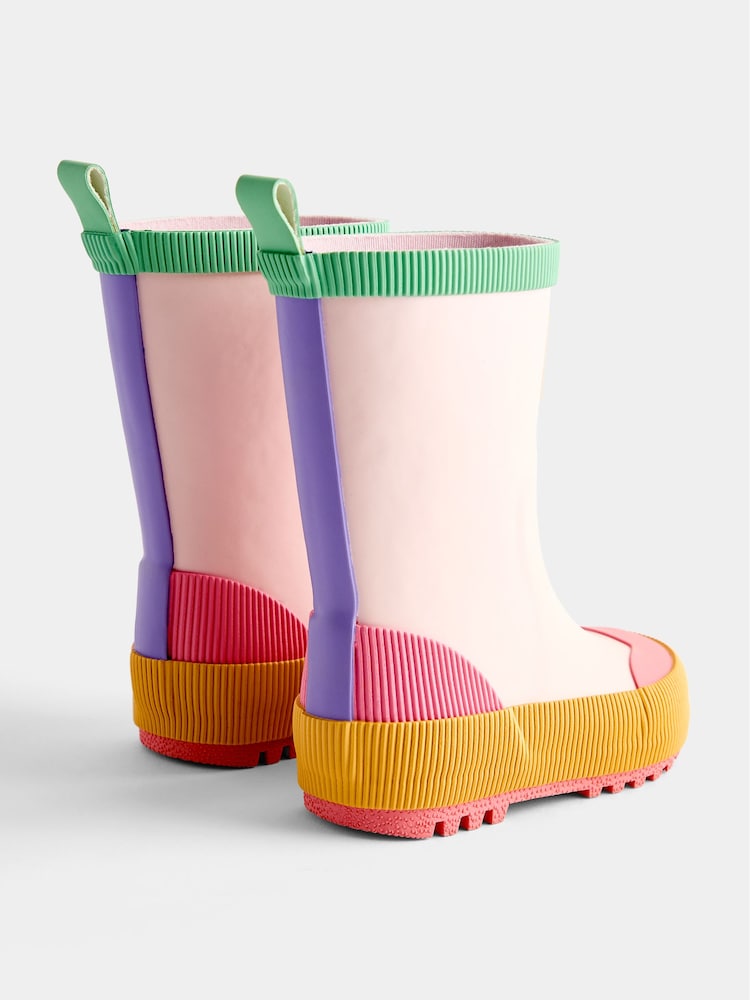 Botas de agua JoJo Maman Bébé con bloques de color - Imagen 2 de 4