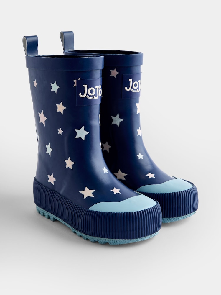 JoJo Maman Bébé Blue Star Colour Change Wellies - Image 1 of 5 JoJo Maman Bébé Blue Star Colour Change Wellies - Image 1 of 5