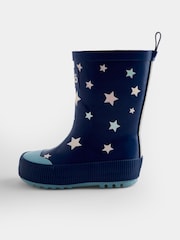JoJo Maman Bébé Blue Star Colour Change Wellies - Image 3 of 5
