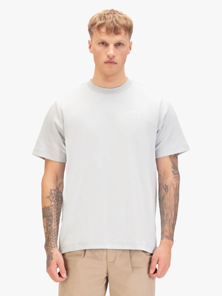 Luke 1977 Blue Drayton Relaxed Fit T-Shirt - Image 1 of 6