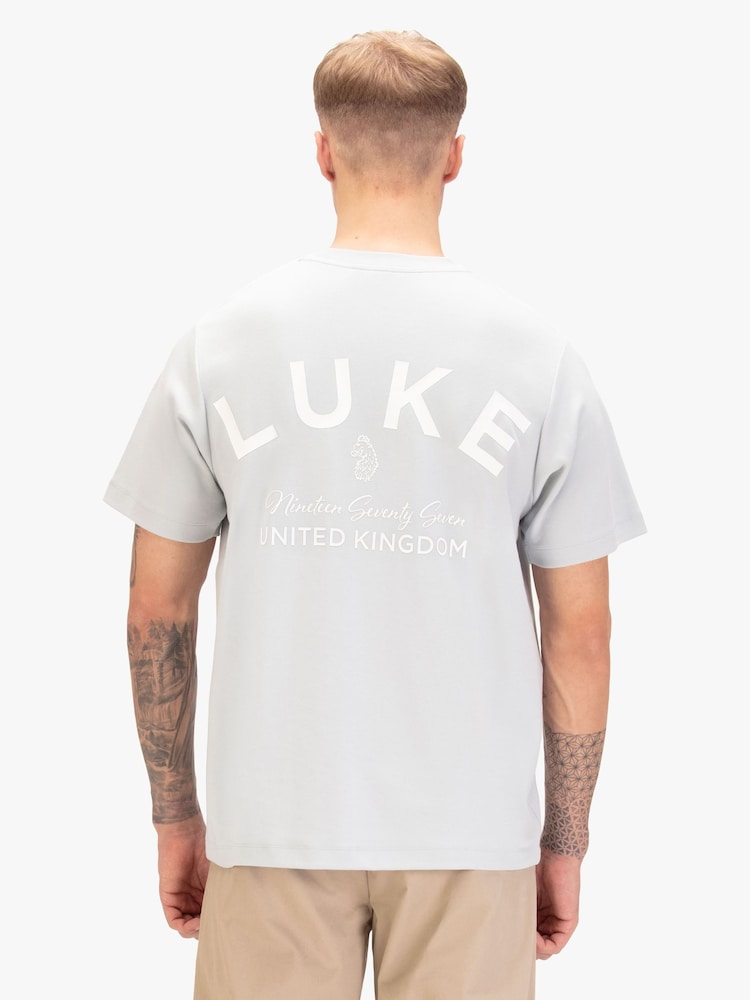 Luke 1977 Blue Drayton Relaxed Fit T-Shirt - Image 2 of 6