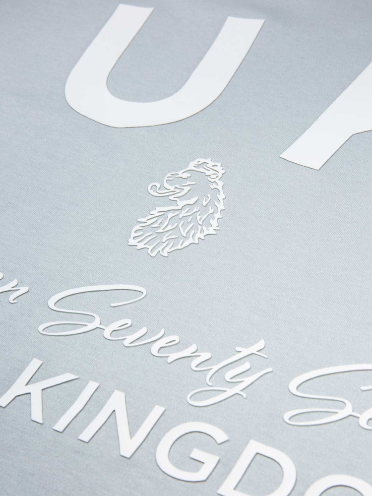 Luke 1977 Blue Drayton Relaxed Fit T-Shirt - Image 6 of 6