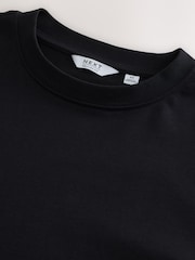 Black Relaxed Fit Heavyweight Long Sleeve T-Shirt - Image 5 of 6